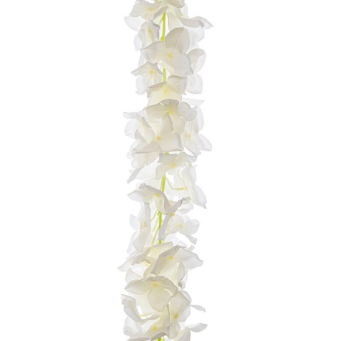 GHIRLANDA DI ORTENSIA BIANCA 150CM